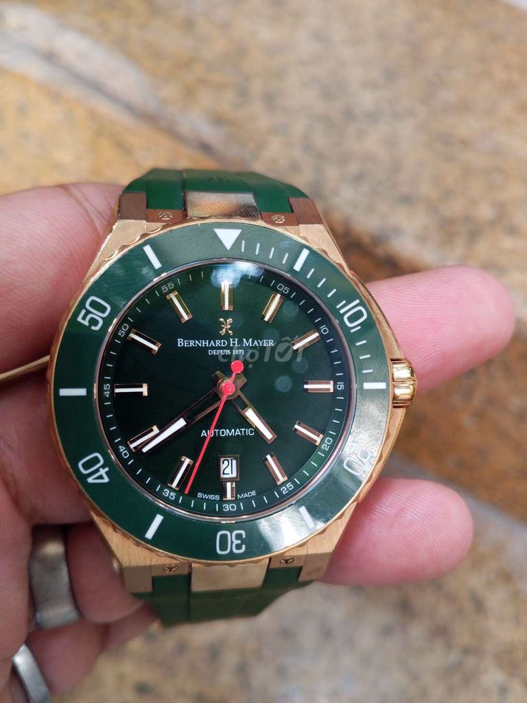 Bernhard H. Mayer Automatic Thụy Sỹ size 44. Mua bán Đồng hồ tại Quận Hà Đông Hà Nội được đăng bởi Đồ cũ sưu tầm hà nội hình 1