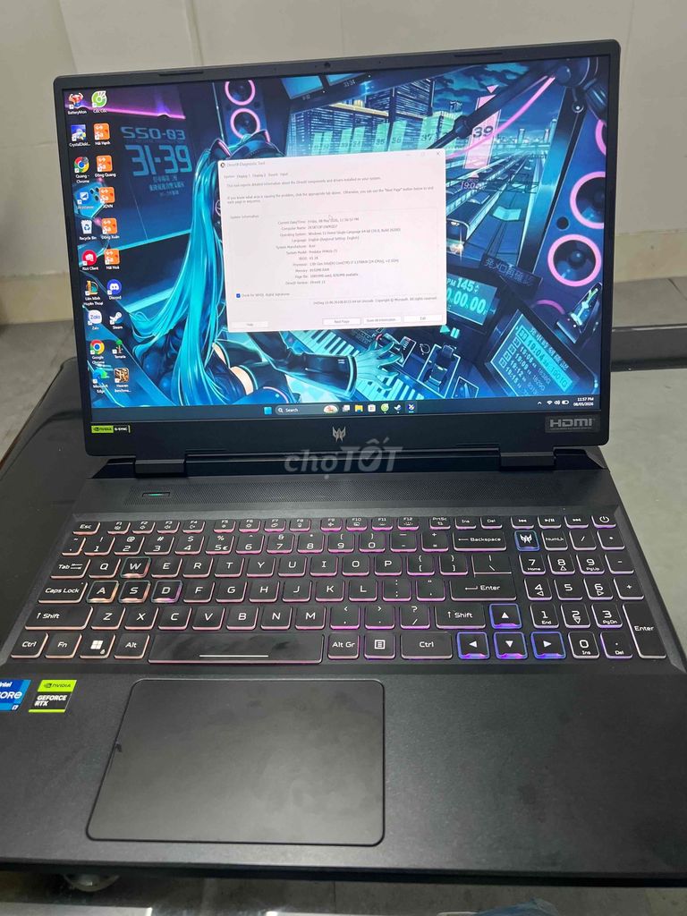 Acer Predator PHN16-71 i7-13700HX 8GB/512GB. Mua bán Laptop tại Quận Đống Đa Hà Nội được đăng bởi HQ Computer hình 1