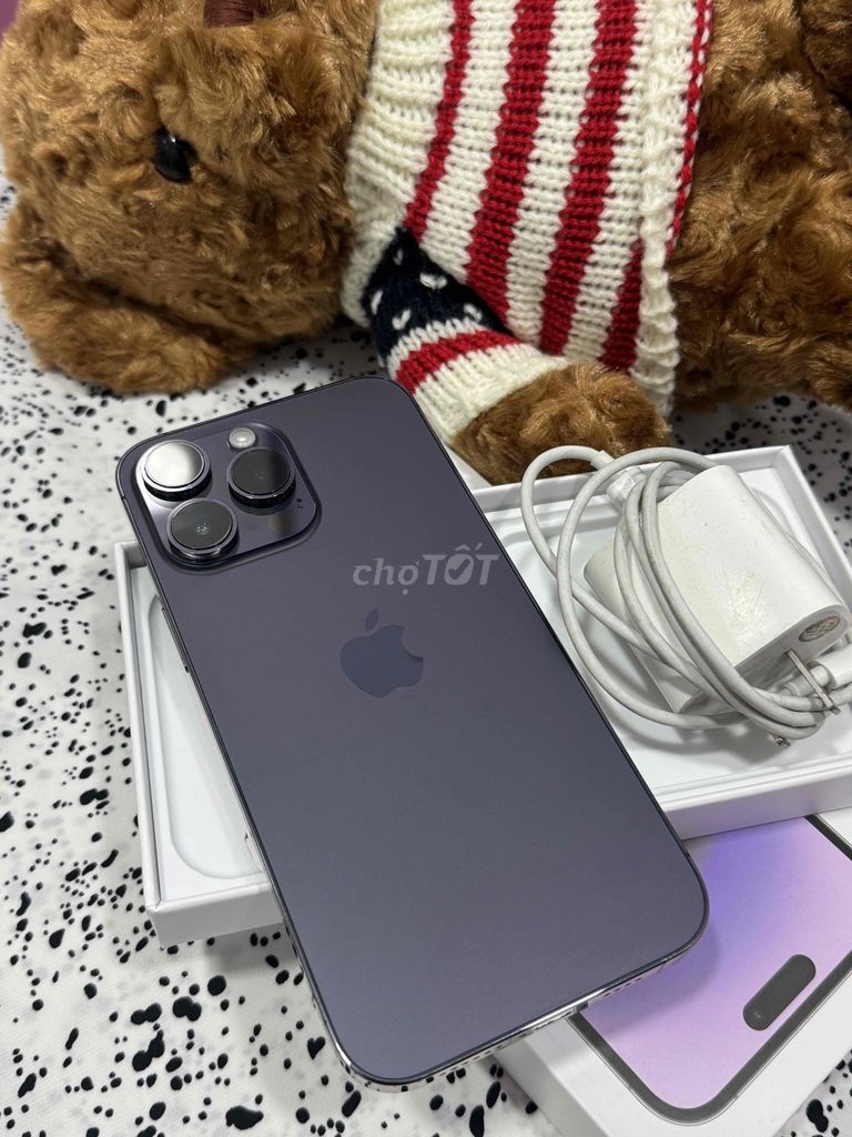 iphone 14Pro Max 128GB quốc tê màu tím đẹp 99