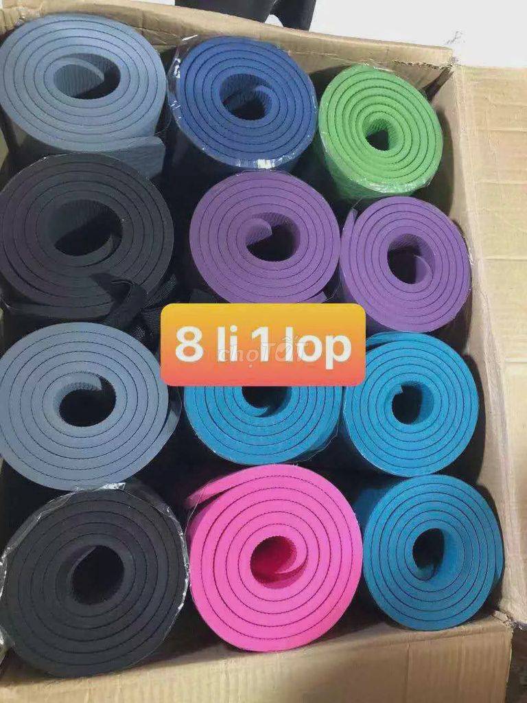 Thảm tập yoga 8 li 1 lớp THANH LÝ. Mua bán Đồ thể thao, Dã ngoại tại Quận Bắc Từ Liêm Hà Nội được đăng bởi thể thao hn hình 1