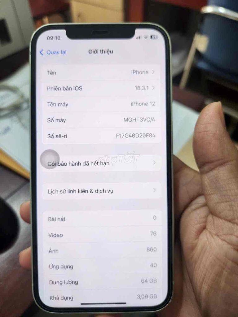Apple iPhone 12 64GB Xanh lá. Mua bán Điện thoại tại Huyện Đoan Hùng Phú Thọ được đăng bởi Đặng Quốc Vinh hình 1