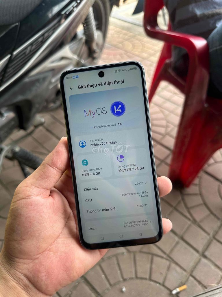 Nubia V70 Design 128GB Xanh lá. Mua bán Điện thoại tại Thành phố Vị Thanh Hậu Giang được đăng bởi Hau mobile hình 1