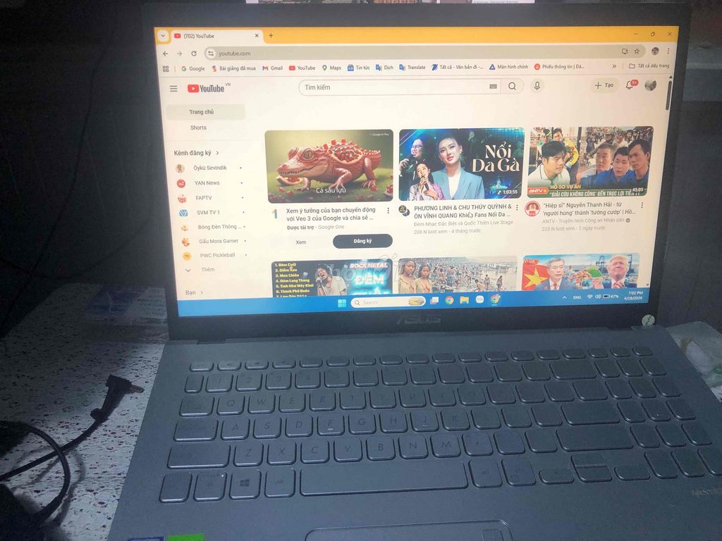 ASUS Vivobook i3 12GB/1TB Bạc Like New. Mua bán Laptop tại Huyện Châu Thành Tiền Giang được đăng bởi Thich Du Thu hình 1