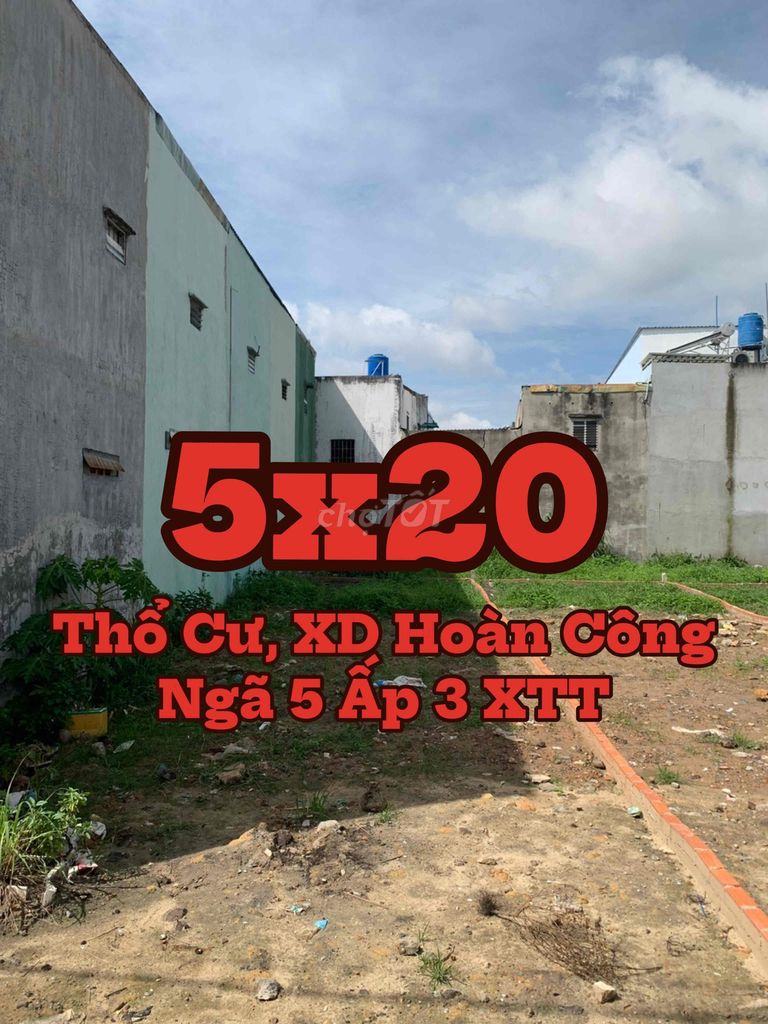 ✅Còn 1 lô đất *** thổ cư 5 x 20 sát chợ đầu mối Hóc Môn