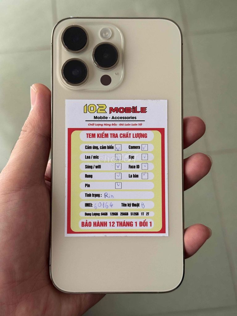 iPhone 14 Pro Max 128GB Gold máy đẹp keng. Mua bán Điện thoại tại Thành phố Buôn Ma Thuột Đắk Lắk được đăng bởi Nguyễn Hoàng hình 1