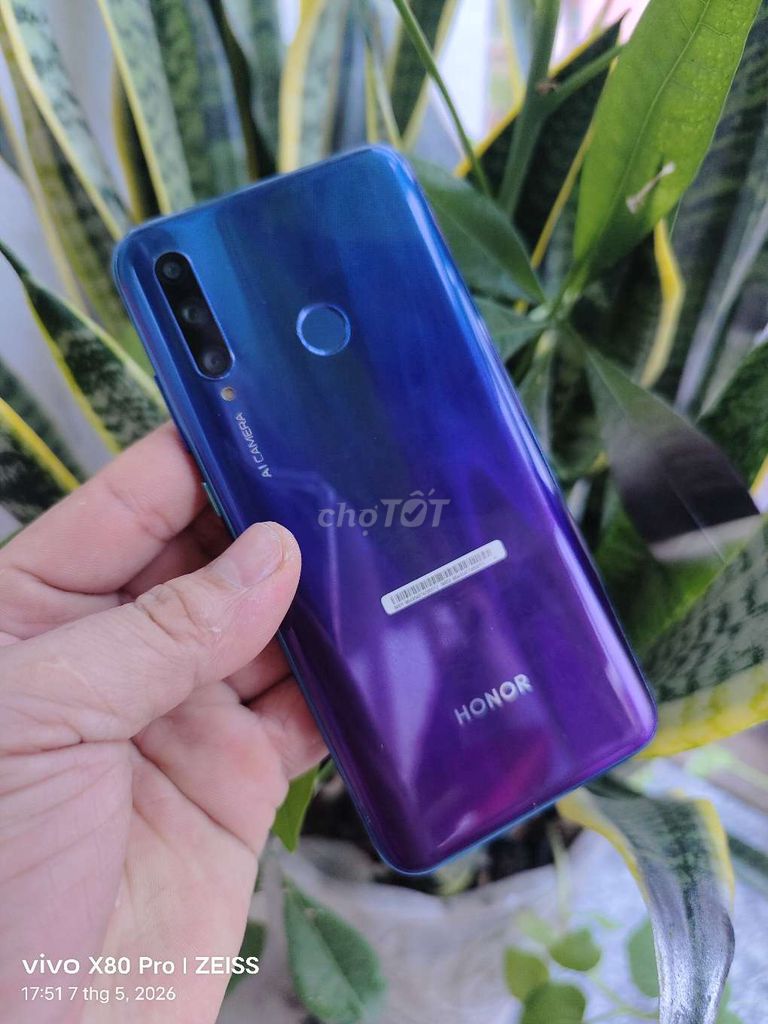 Honor 20i ram6/128GB Xanh tím. Mua bán Điện thoại tại Thành phố Biên Hòa Đồng Nai được đăng bởi  Phát tùng Android hình 1