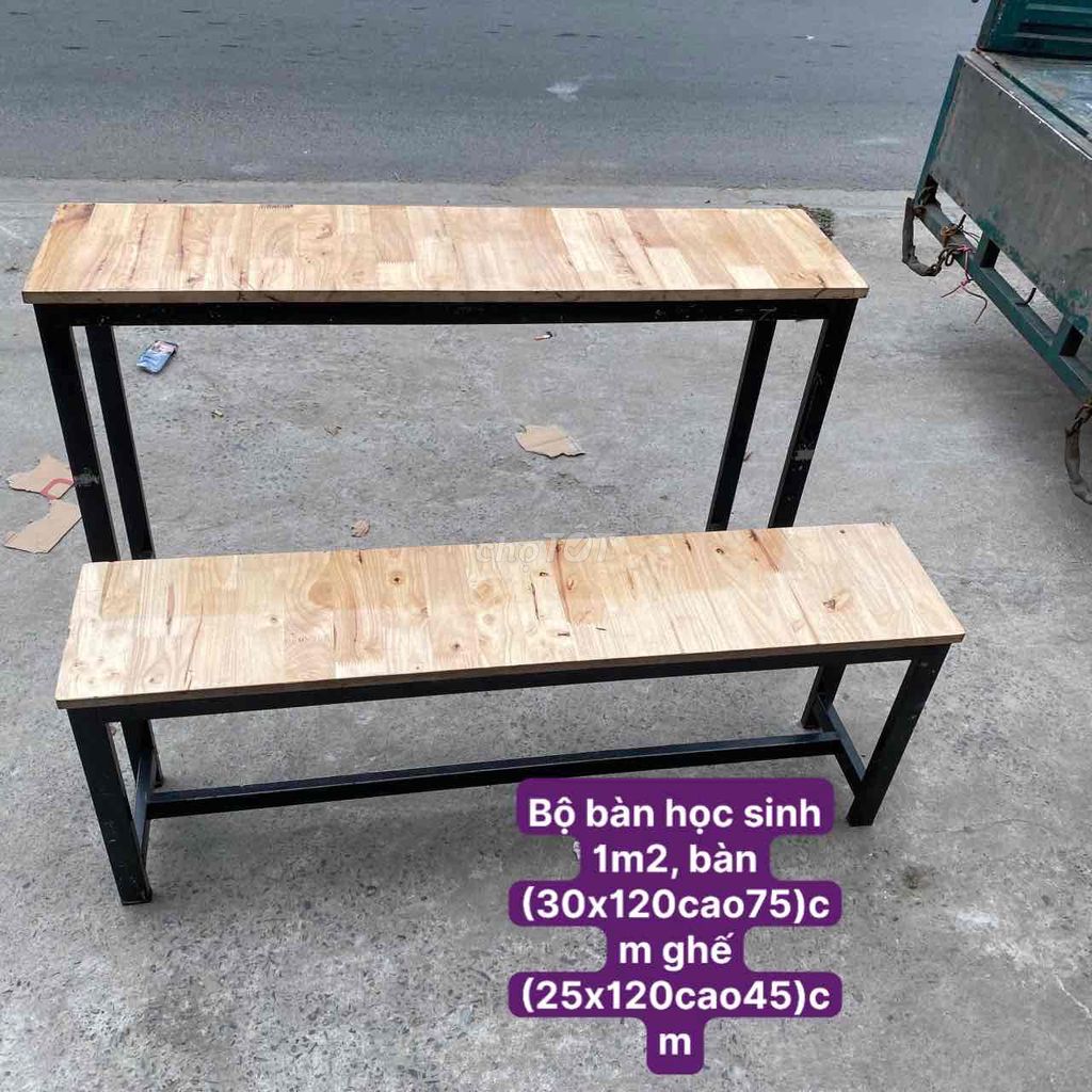 thanh lý bộ bàn học sinh 1m2, 1m8