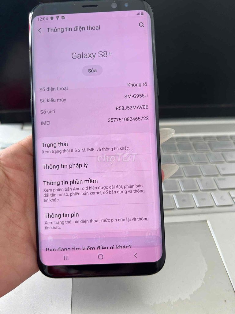 Thanh lí Samsung Galaxy S8+ như hình