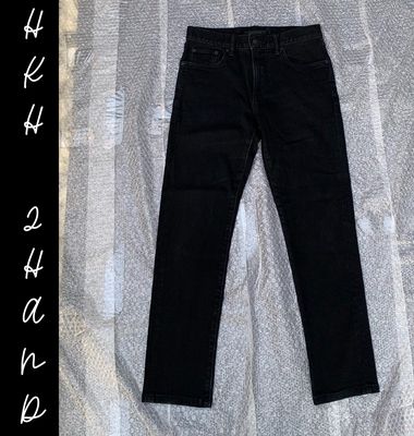 Quần jeans nam UNIQLO đen thui, size 30- FREESHIP