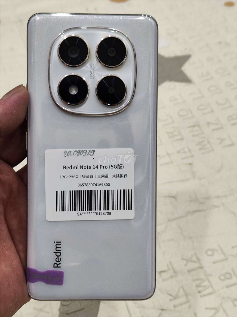 Xiaomi Redmi Note 14 Pro 12GB/256GB Trắng. Mua bán Điện thoại tại Quận Hoàng Mai Hà Nội được đăng bởi Nguyennoi hình 1