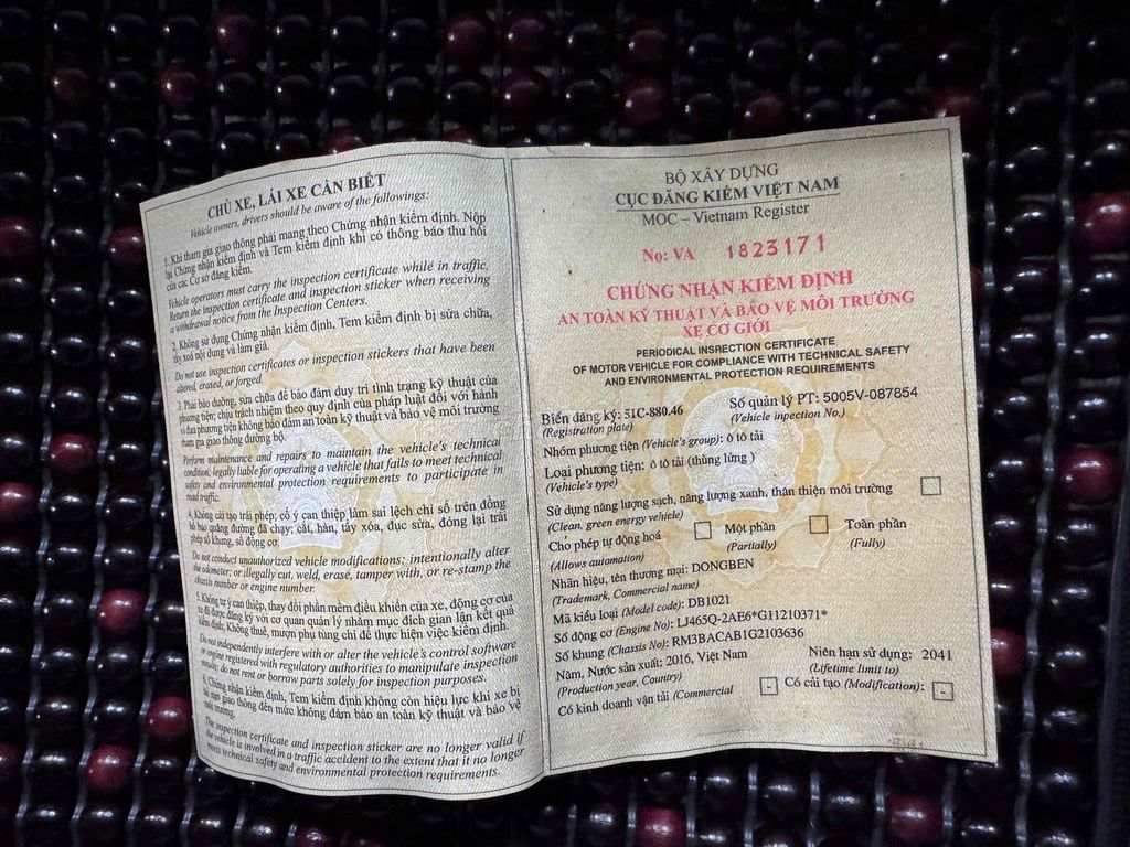 Oto tải Dongben 870kg đời 2016. Mua bán Xe tải, xe ben tại Thành phố Thủ Đức Tp Hồ Chí Minh được đăng bởi Cửa Hàng Xe NGUYỄN hình 5