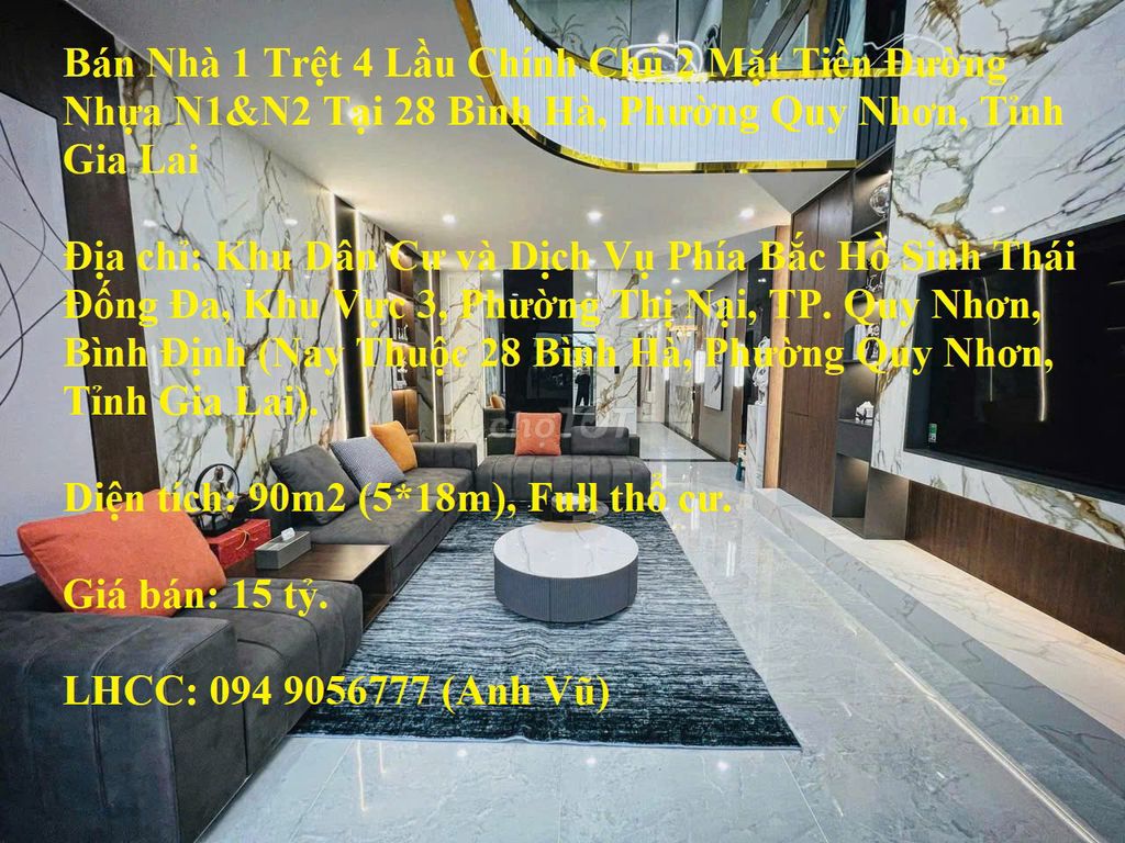 Nhà 1t4l hai mặt tiền đường nhựa n1&n2 28 bình hà, p.quy nhơn, gia lai Nhà 1t4l hai mặt tiền đường nhựa n1&n2 28 bình hà, p.quy nhơn, gia lai