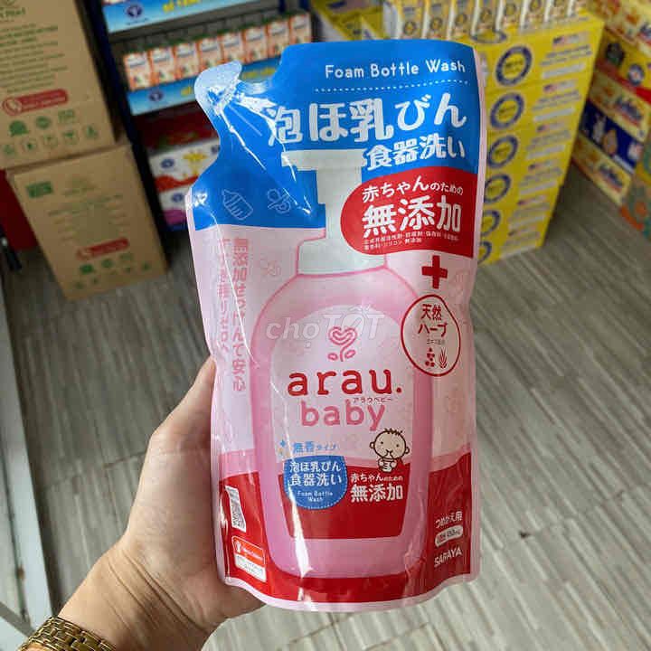 NƯỚC RỬA BÌNH SỮA ARAU BABY 500ML NHẬT BẢN TẠO BỌT