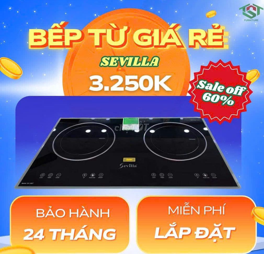 Bếp từ 2 vùng nấu giá siêu bình dân tại TST