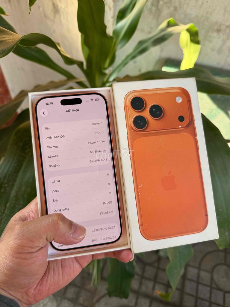 iPhone 17 Pro 256GB Cam VN Đã dùng. Mua bán Điện thoại tại Thành phố Biên Hòa Đồng Nai được đăng bởi Thạch Lê hình 1