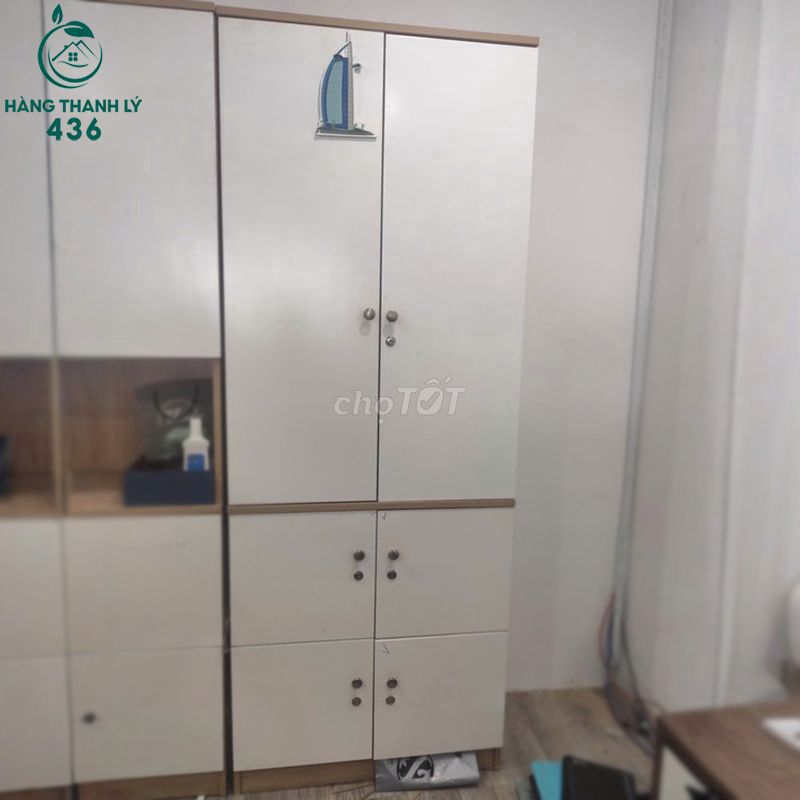 Tủ Hồ Sơ Gỗ Công Nghiệp 2m05 Đẹp 90%. Mua bán Đồ dùng văn phòng tại Quận 1 Tp Hồ Chí Minh được đăng bởi Thanh Lý Thanh Tuấn hình 1