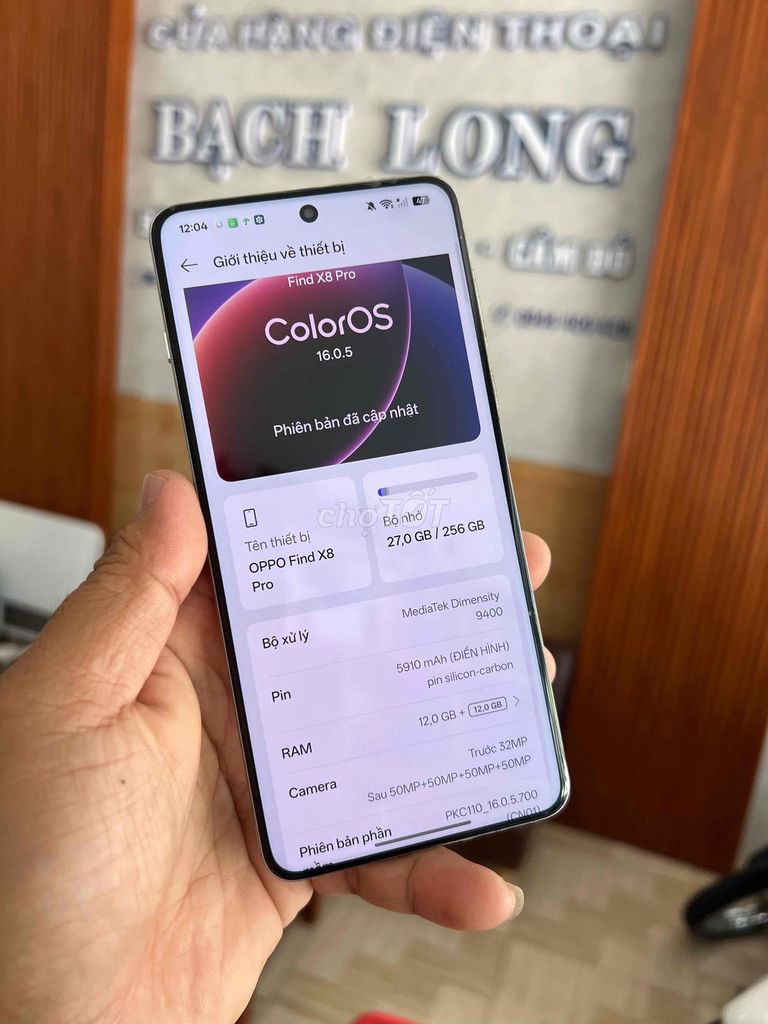 OPPO Find X8 Pro 256GB Trắng. Mua bán Điện thoại tại Thành phố Cà Mau Cà Mau được đăng bởi BẠCH LONG hình 1