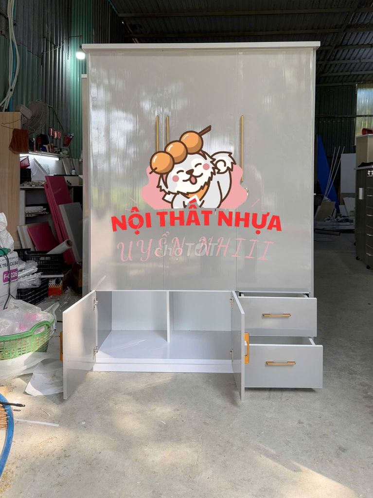 Tủ quần áo-Tủ quần áo-Tủ quần áo-. Mua bán Tủ, kệ gia đình tại Quận 12 Tp Hồ Chí Minh được đăng bởi Nhi Nội Thất Nhựa Giá Xưởng  hình 1