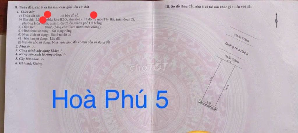 🔴💥Bán đất đường Hòa Phú 5 - Trục thông Nguyễn Chơn