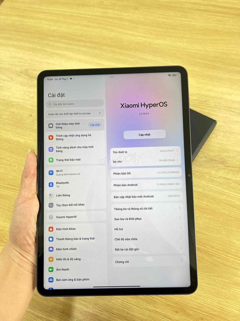 Xiaomi Pad 7 11.2 inch 8GB/256GB. Mua bán Máy tính bảng tại Quận Gò Vấp Tp Hồ Chí Minh được đăng bởi Quang Minh Mobile  hình 1