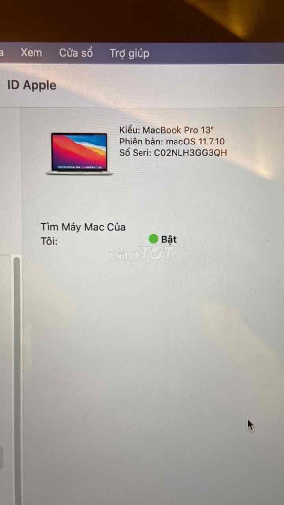 Apple MacBook Pro 13 inch Bạc. Mua bán Laptop tại Quận Thanh Xuân Hà Nội được đăng bởi Phạm Dung hình 1