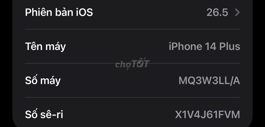 Apple iPhone 14 Plus 128GB. Mua bán Điện thoại tại Huyện Cần Giuộc Long An được đăng bởi Từ Biệt hình 1