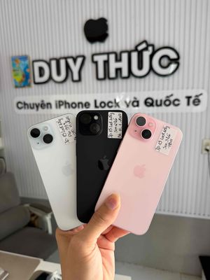 Apple iPhone 15 Mỹ 128GB sạc ít pin 99-100% đẹp 99