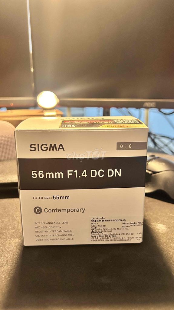 Ống kính Sigma 56mm F1.4 Z Mount. Mua bán Máy ảnh, Máy quay tại Quận 12 Tp Hồ Chí Minh được đăng bởi Vo Anh Hao hình 1