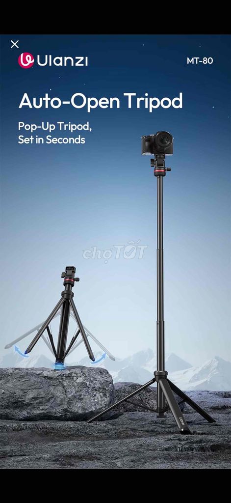 Chân máy ảnh Ulanzi MT-80 Đen. Mua bán Phụ kiện (Màn hình, Chuột...) tại Huyện Đất Đỏ Bà Rịa - Vũng Tàu được đăng bởi Nguyen Bình duy hình 1