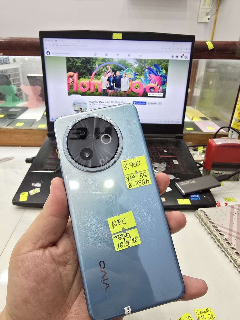 Vivo Y39 5G 8GB/128GB Xanh. Mua bán Điện thoại tại Thành phố Long Xuyên An Giang được đăng bởi Facebook Cầm Đồ Thúy Vân hình 1