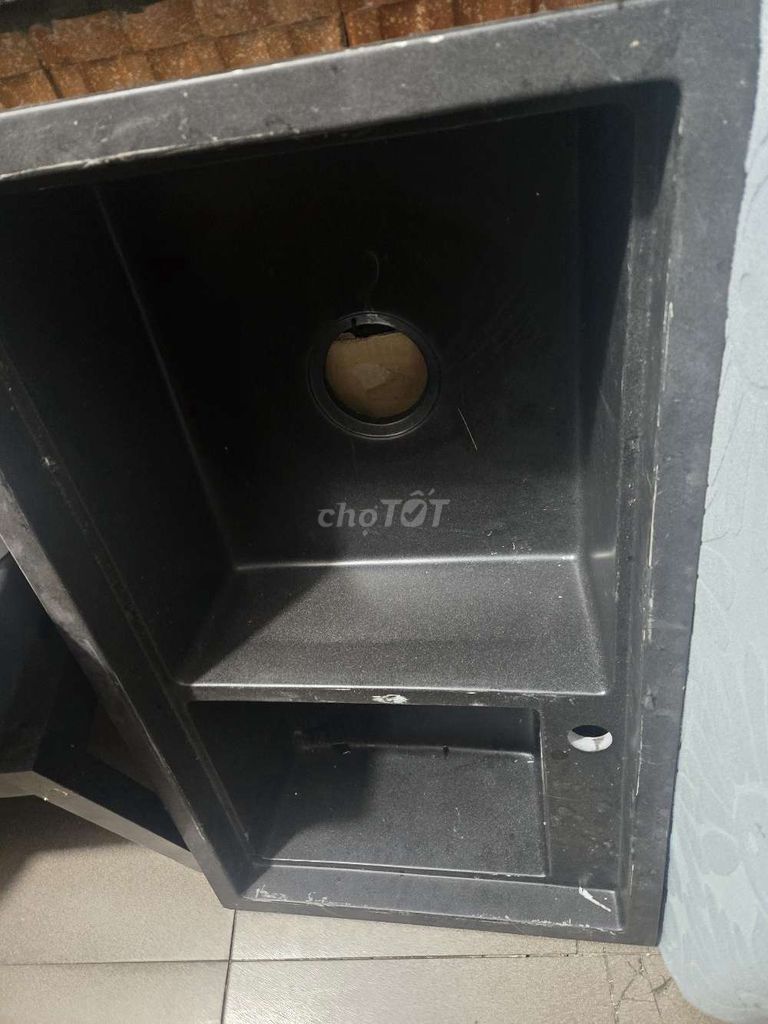 Chậu rửa chén Kaff Đá Granite Đen. Mua bán Thiết bị vệ sinh, nhà tắm tại Huyện Hóc Môn Tp Hồ Chí Minh được đăng bởi nguyenbang159 hình 1