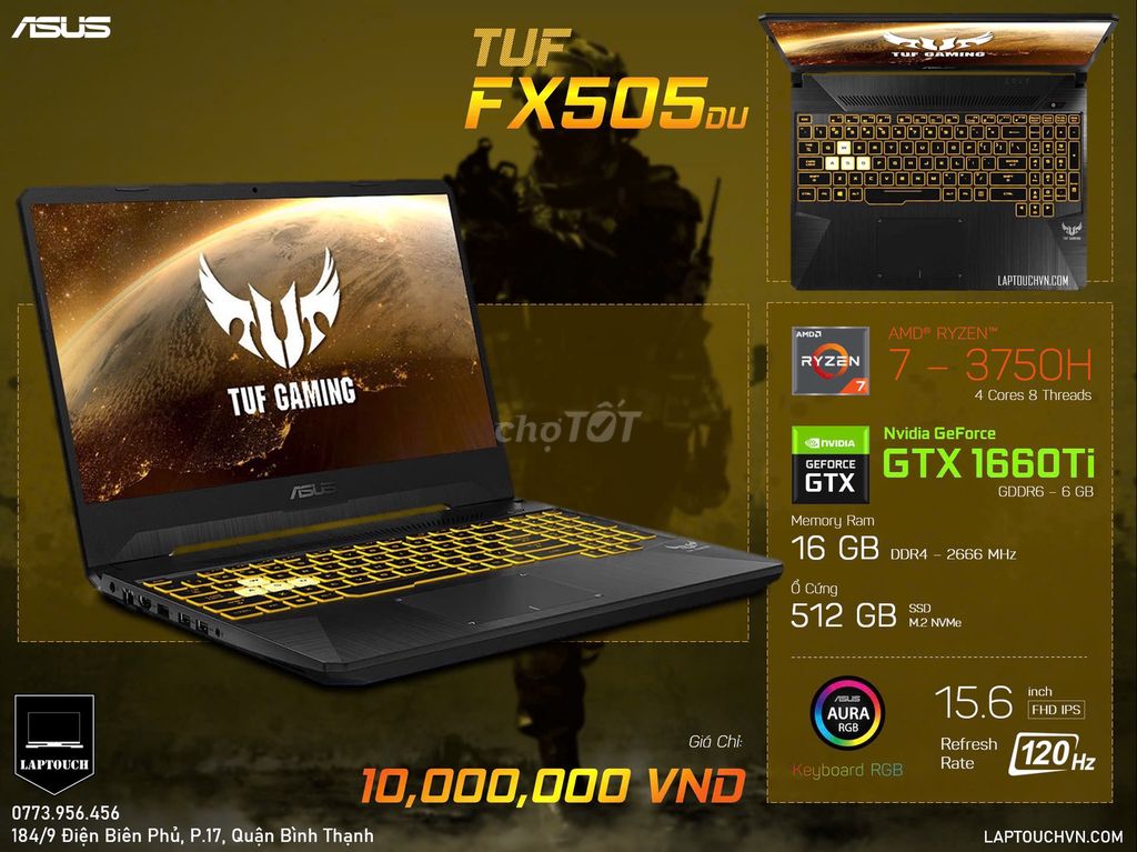 Asus TUF FX505DU [ GTX 1660Ti - 6 GB ]