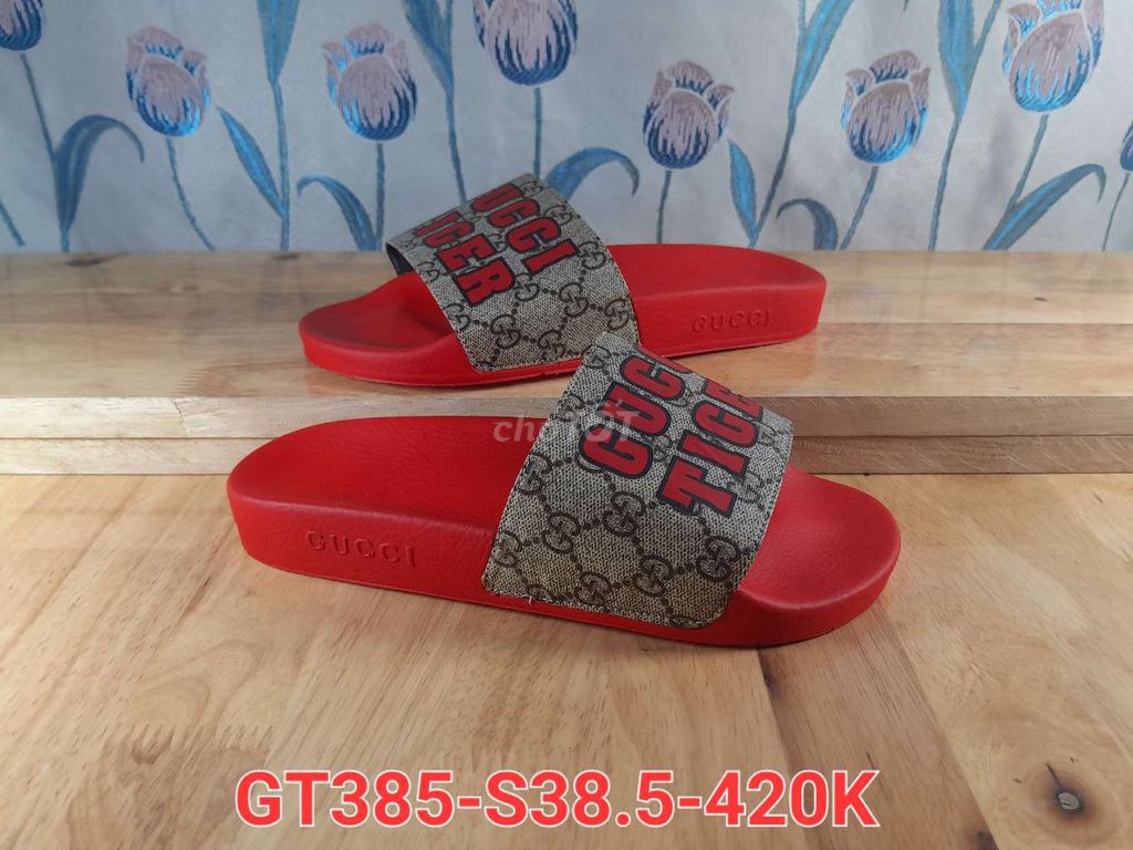 Dép si Gucci Tiger đỏ nhẹ êm