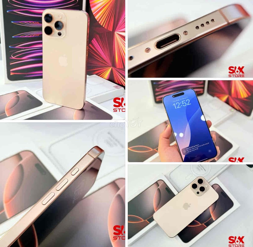 iPhone 16 Pro Max 512G Vàng FULLBOX NEW Apple 2026. Mua bán Điện thoại tại Quận Thanh Xuân Hà Nội được đăng bởi Nguyễn Huy Dũng hình 1