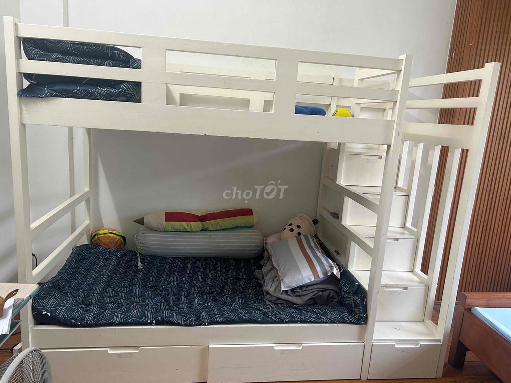 Giường tầng Gỗ thịt Trắng. Mua bán Giường, chăn ga gối nệm tại Quận Bình Thạnh Tp Hồ Chí Minh được đăng bởi Nguyễn Tô Quyên hình 1