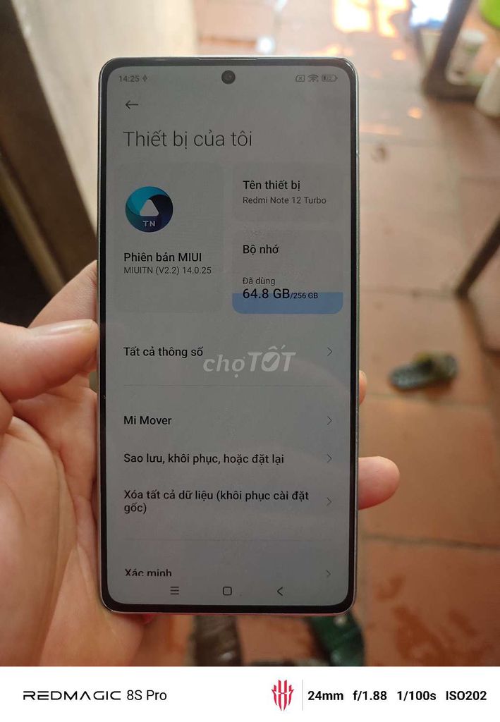 Xiaomi Redmi Note 12 Turbo 256GB Trắng. Mua bán Điện thoại tại Huyện Yên Lạc Vĩnh Phúc được đăng bởi Kim Đình Tài hình 1