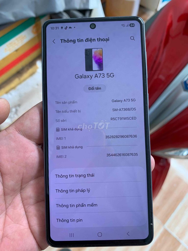 Samsung Galaxy A73 5G 8GB/128GB Đen. Mua bán Điện thoại tại Quận Gò Vấp Tp Hồ Chí Minh được đăng bởi Pham Van Hung hình 1