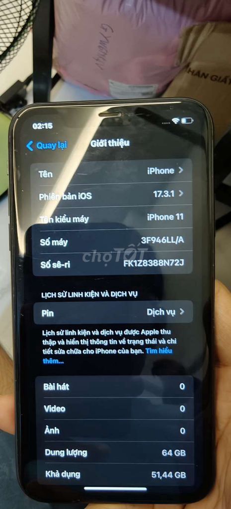 iPhone 11 64GB Đen VNA. Mua bán Điện thoại tại Quận 11 Tp Hồ Chí Minh được đăng bởi Tạ Quang Huy hình 1