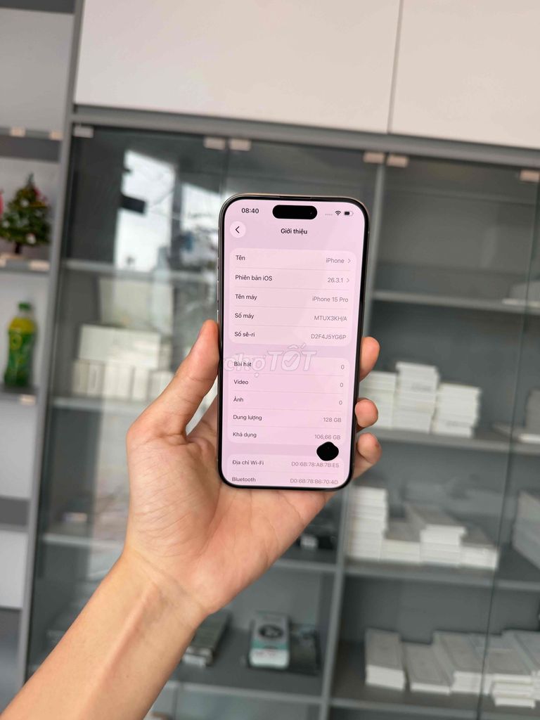 iPhone 15 Pro 128GB Titan tự nhiên Đã sử dụng. Mua bán Điện thoại tại Quận Lê Chân Hải Phòng được đăng bởi Nghiêm Thượng Mobile hình 1