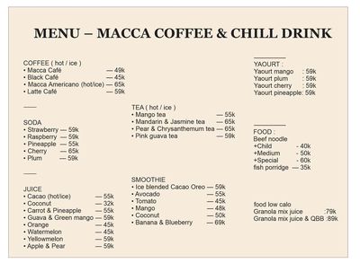 Quán cà phê MACCA COFFEE.. Mua bán Đồ ăn, thực phẩm và các loại khác tại Quận 7 Tp Hồ Chí Minh được đăng bởi Trần Ngọc Bảo Phương hình 1