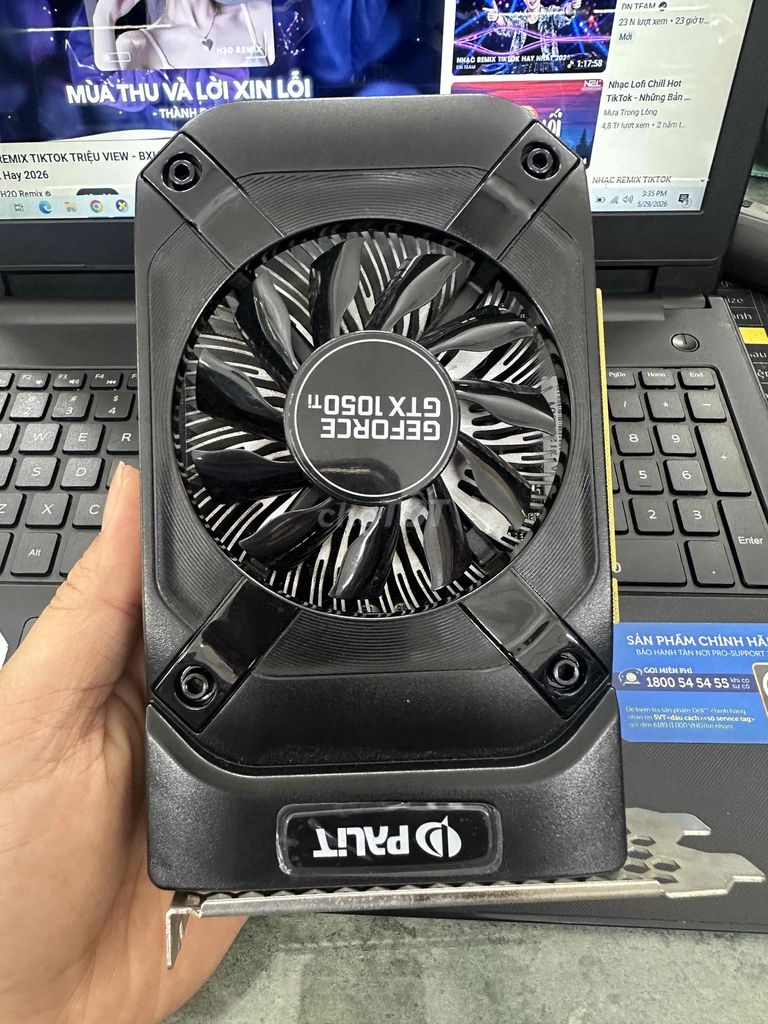 Card đồ họa Palit GTX 1050Ti 4G Đen. Mua bán Linh kiện (RAM, Card...) tại Huyện Cẩm Khê Phú Thọ được đăng bởi ANHDUONGSTORE hình 1