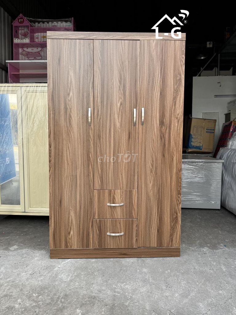 Tủ quần áo Gỗ MDF Vân gỗ-TỦ QUẦN ÁO MDF=TỦ QUẦN ÁO. Mua bán Tủ, kệ gia đình tại Quận 7 Tp Hồ Chí Minh được đăng bởi Nội thất Quang Hùng hình 1