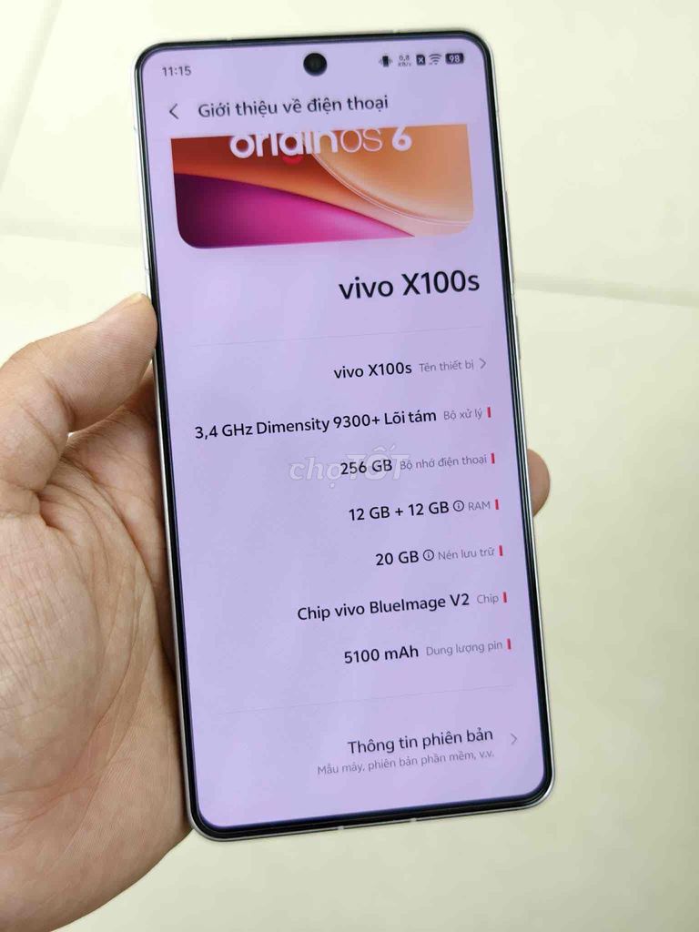 Vivo X100s 256GB Bạc. Mua bán Điện thoại tại Quận Hai Bà Trưng Hà Nội được đăng bởi Sói Bé hình 1