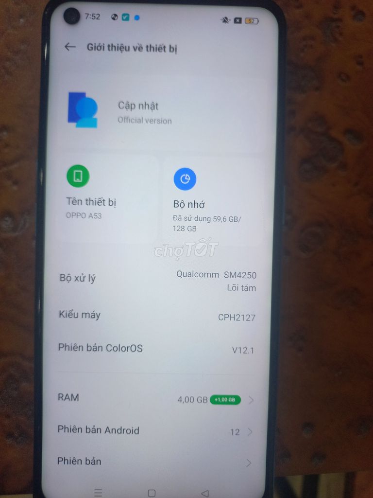 Oppo A53 4GB 128GB Xanh. Mua bán Điện thoại tại Huyện Gia Lâm Hà Nội được đăng bởi Jenny Nguyen hình 1