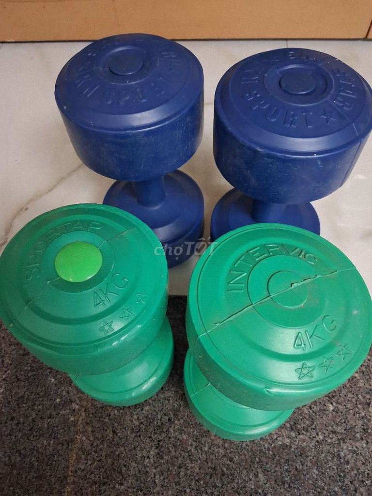 Tạ tay Sport Star 4kg Xanh lá,5kg xanh dương . Mua bán Đồ thể thao, Dã ngoại tại Quận Gò Vấp Tp Hồ Chí Minh được đăng bởi Ngô Thanh Nghĩa  hình 1