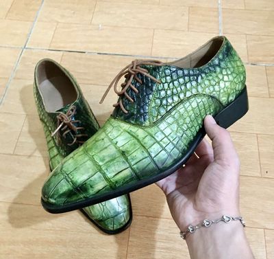 Giày tây da cá sấu chuẩn xịn 100%Ⓜ️