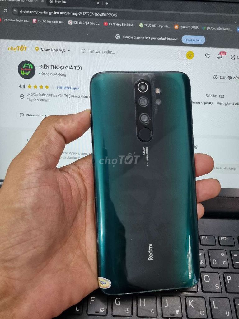 REDMI NOTE 8 PRO 6GB.64GB PIN 4500 HELIO G90T MƯỢT. Mua bán Điện thoại tại Quận Bình Thạnh Tp Hồ Chí Minh được đăng bởi Dân Mobile hình 1