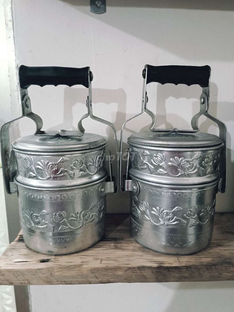 Cà mèn nhôm cổ điển bạc. Mua bán Dụng cụ nhà bếp tại Huyện Nhà Bè Tp Hồ Chí Minh được đăng bởi VINTAGE hình 1