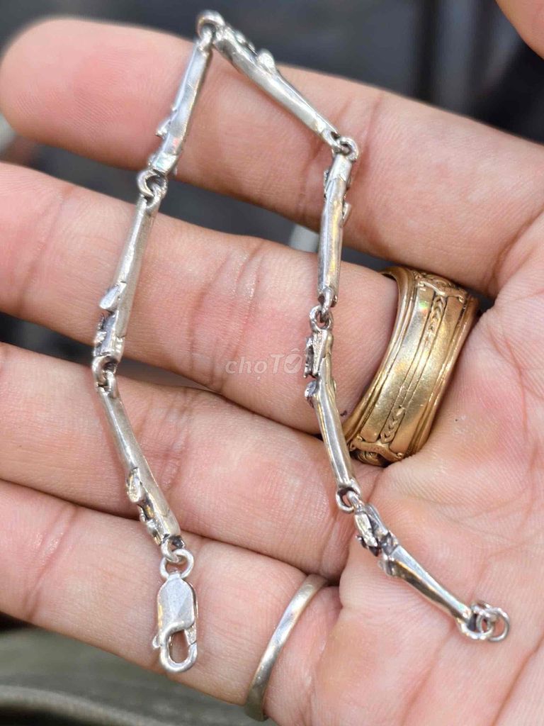 Lắc tay Bạc 925 bụi handmade 18.2cm lắc đeo độc. Mua bán Phụ kiện thời trang khác tại Quận 10 Tp Hồ Chí Minh được đăng bởi lê mạnh tuân hình 1