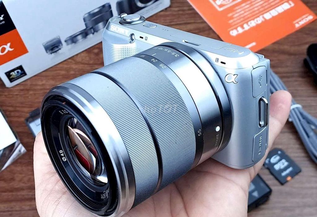 Sony Nex C3 Bạc + kit 18-55 fullbox